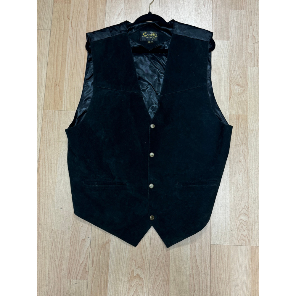Vintage SCULLY Leather SUEDE VEST. XXL